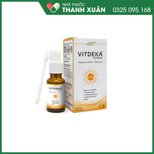 Vitdeka spray bổ sung vitamin D và K2